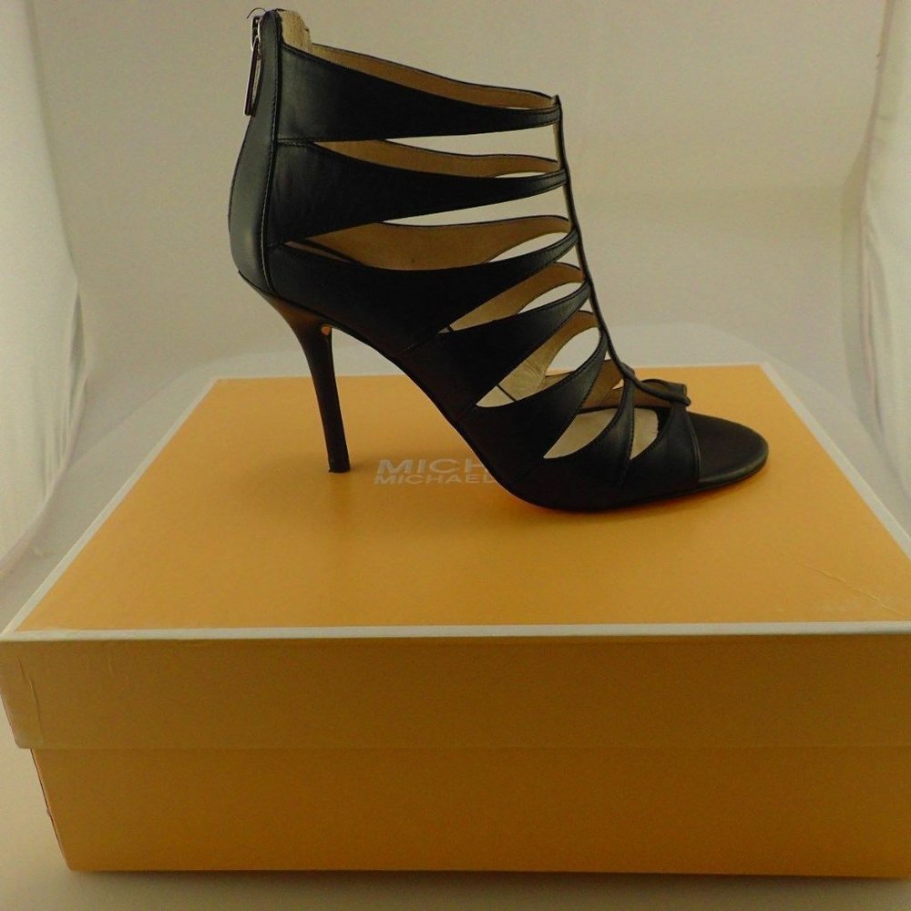 NIB MICHAEL KORS MK 4OF4MVHS2L MAVIS HEELS 10